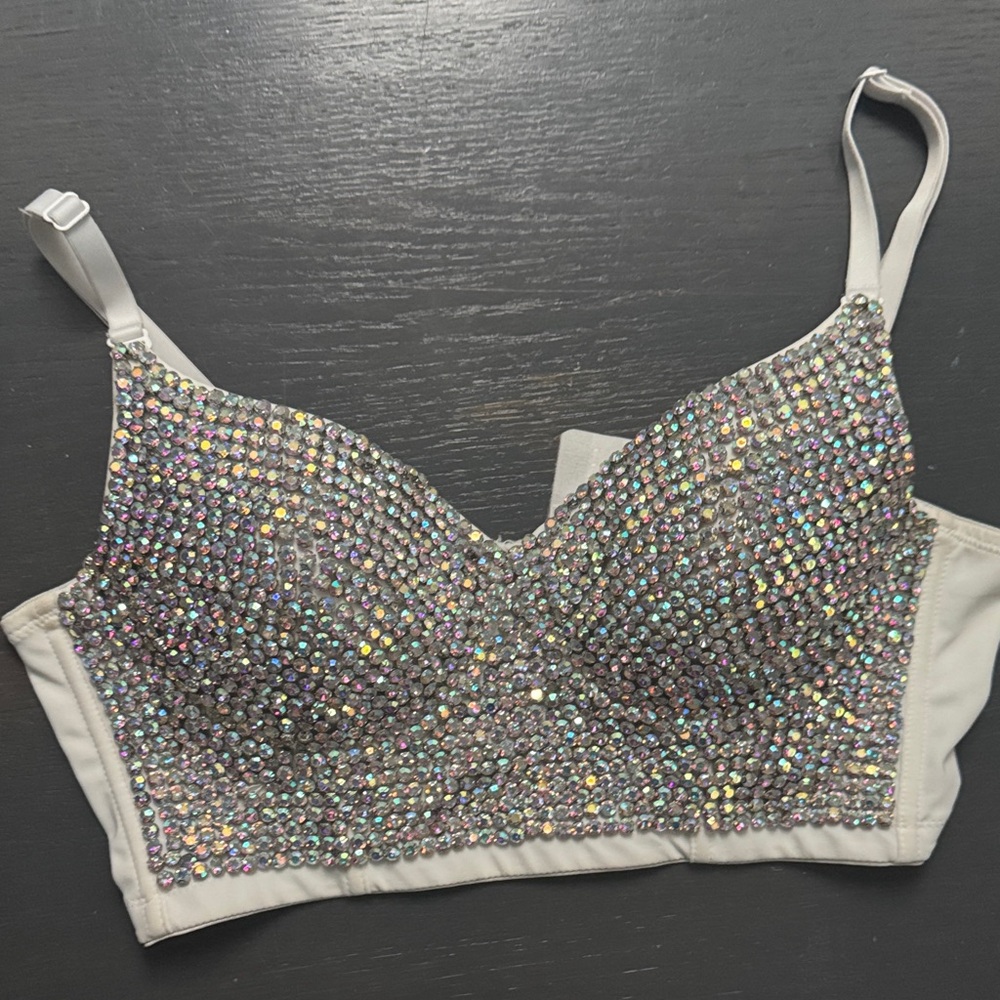 Dazzling Women's Top - Silver